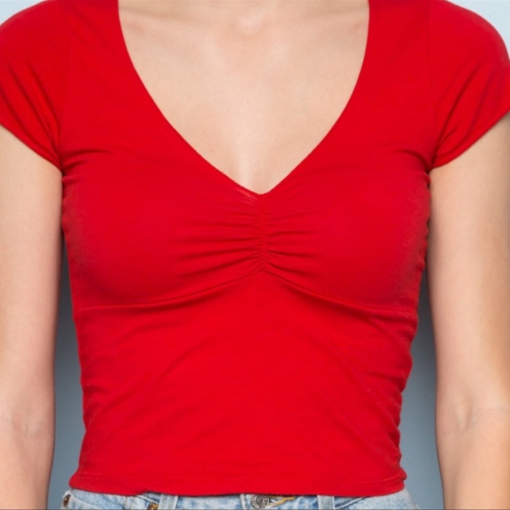 Brandy Melville Red Gina Top